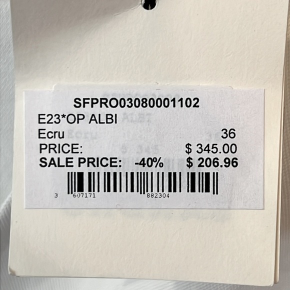 NWT Sandro Albi ruched crepe mini dress—w make up marks at waist - Picture 7 of 7